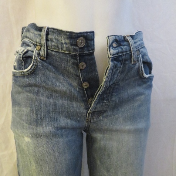 7 FOR ALL MANKIND DISTRESSED JEANS SIZE 30 - Picture 3 of 8